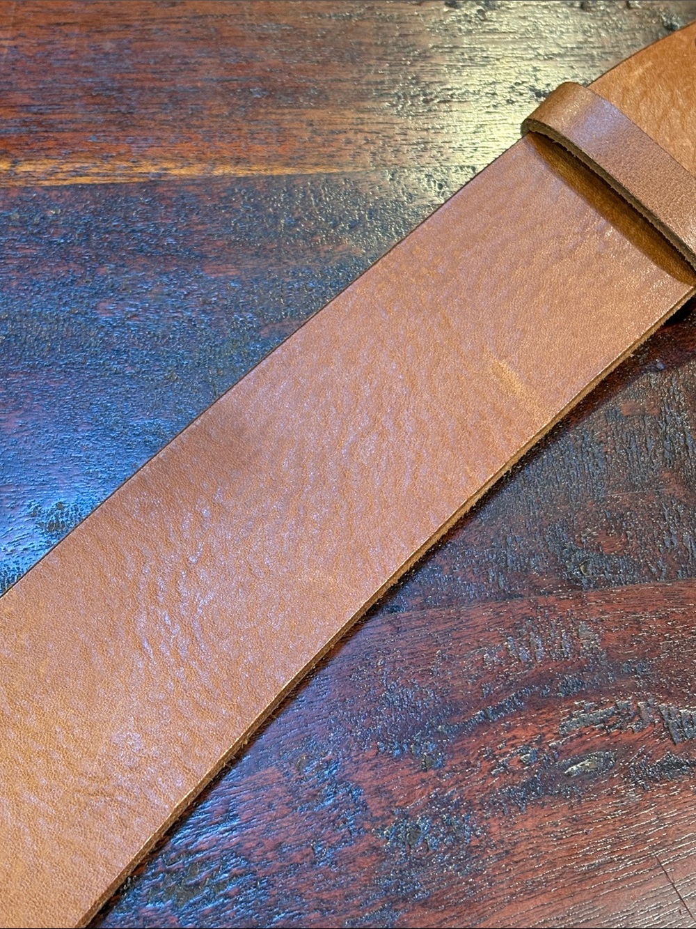 Vintage Ralph Lauren Equestrian Western Wide Leather Horseshoe Buckle Belt Small - Picture 13 of 16